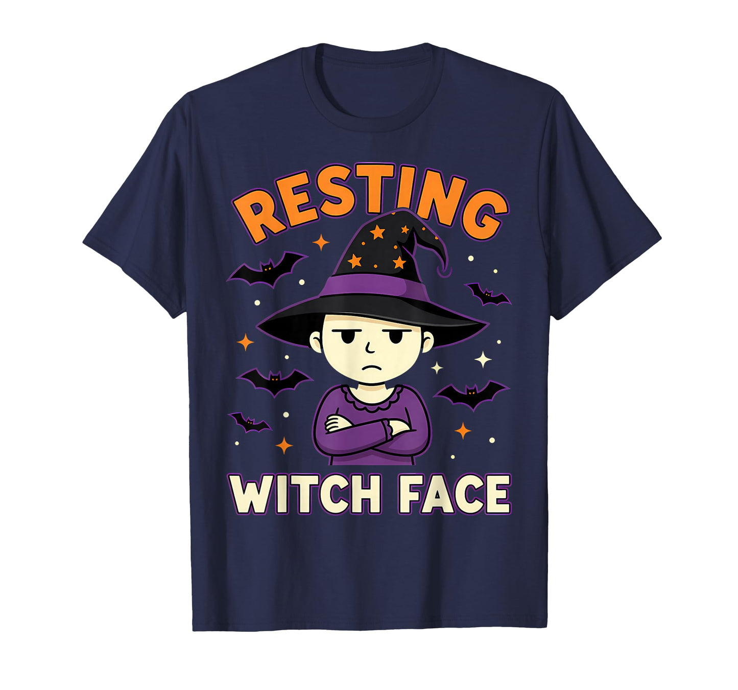 Resting Witch Face Funny Halloween Witch Spooky T-Shirt