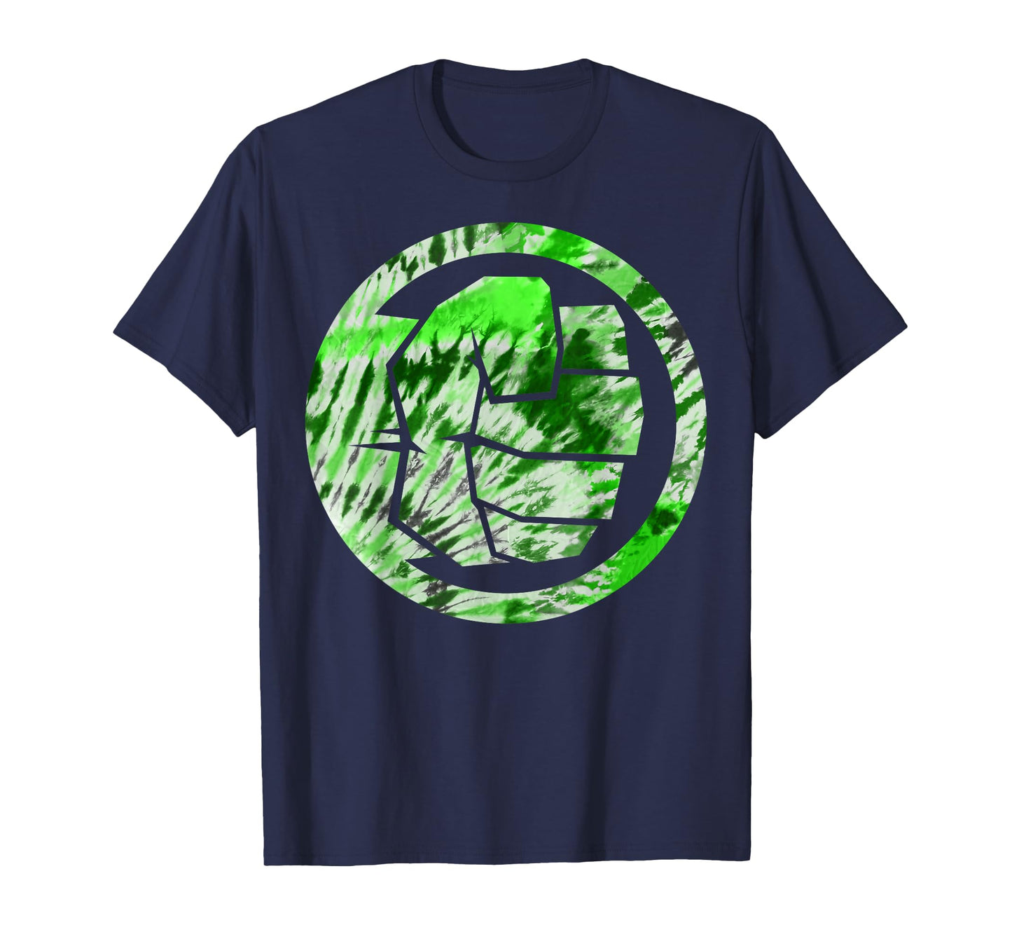 Marvel The Hulk Tie Dye Fist Symbol Graphic T-Shirt T-Shirt