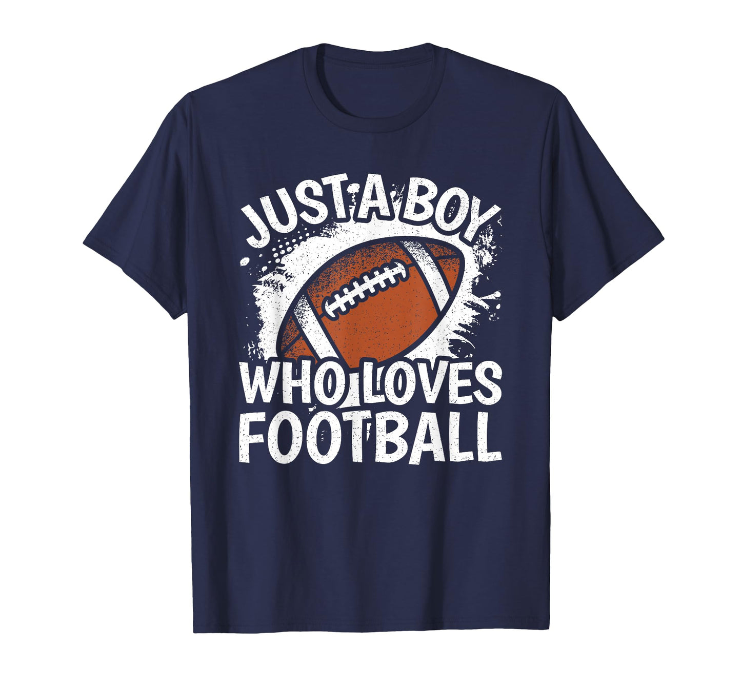 Just A Boy Who Loves Football American Football Boys Kids T-Shirt
