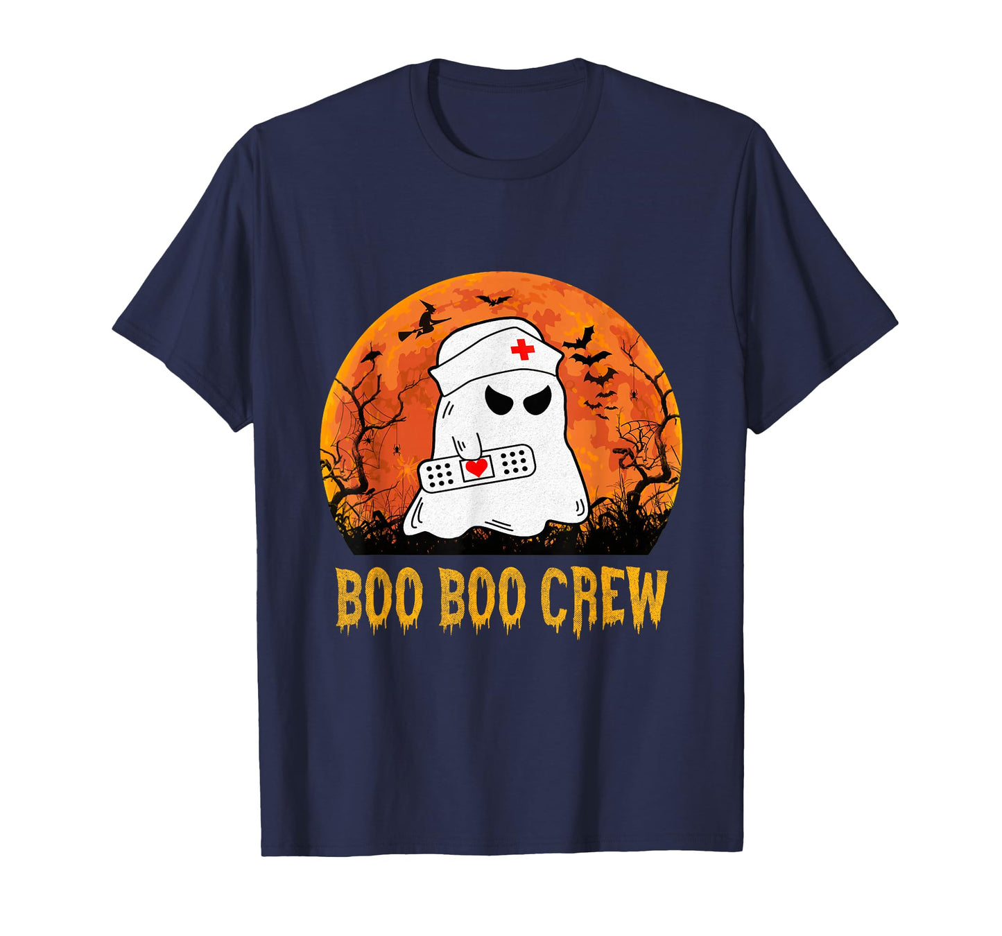 Boo Boo Crew Nurse Shirts Halloween Nurse Shirts for Women T-Shirt