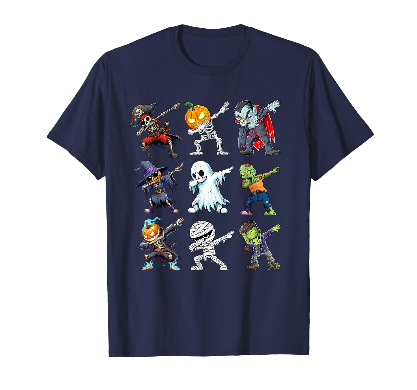 Dabbing Halloween Boys Ghost Skeleton Zombie Pumpkin Mummy T-Shirt