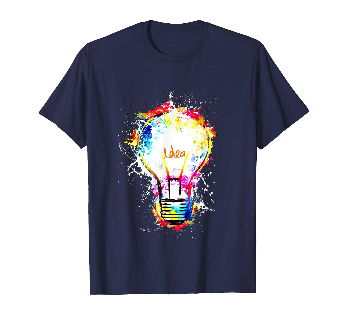 Idea Explosion Creative Genius T-Shirt Light Bulb Men Women T-Shirt