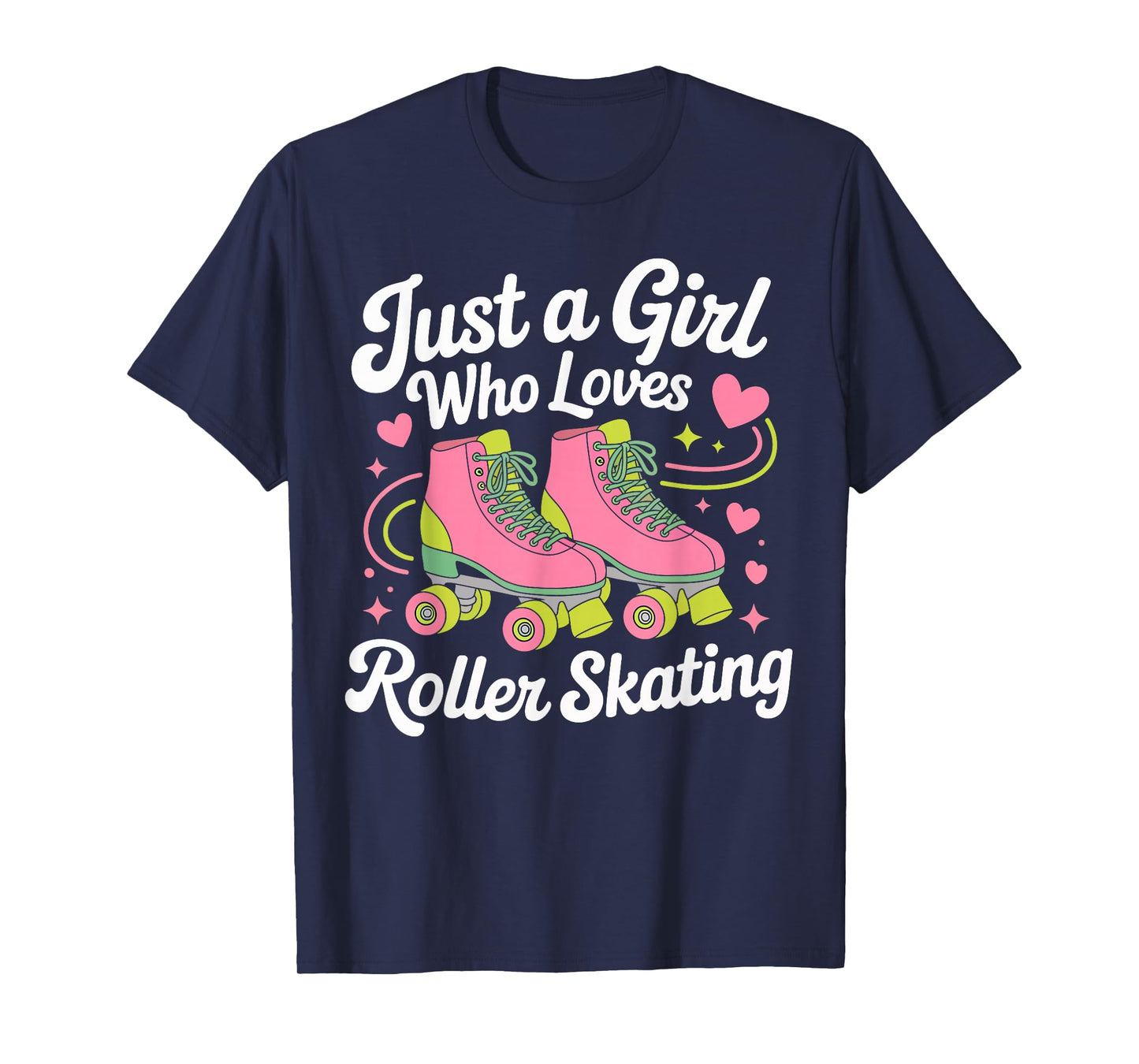 Just a Girl Who Loves Roller Skating Gifts for Girls Women T-Shirt