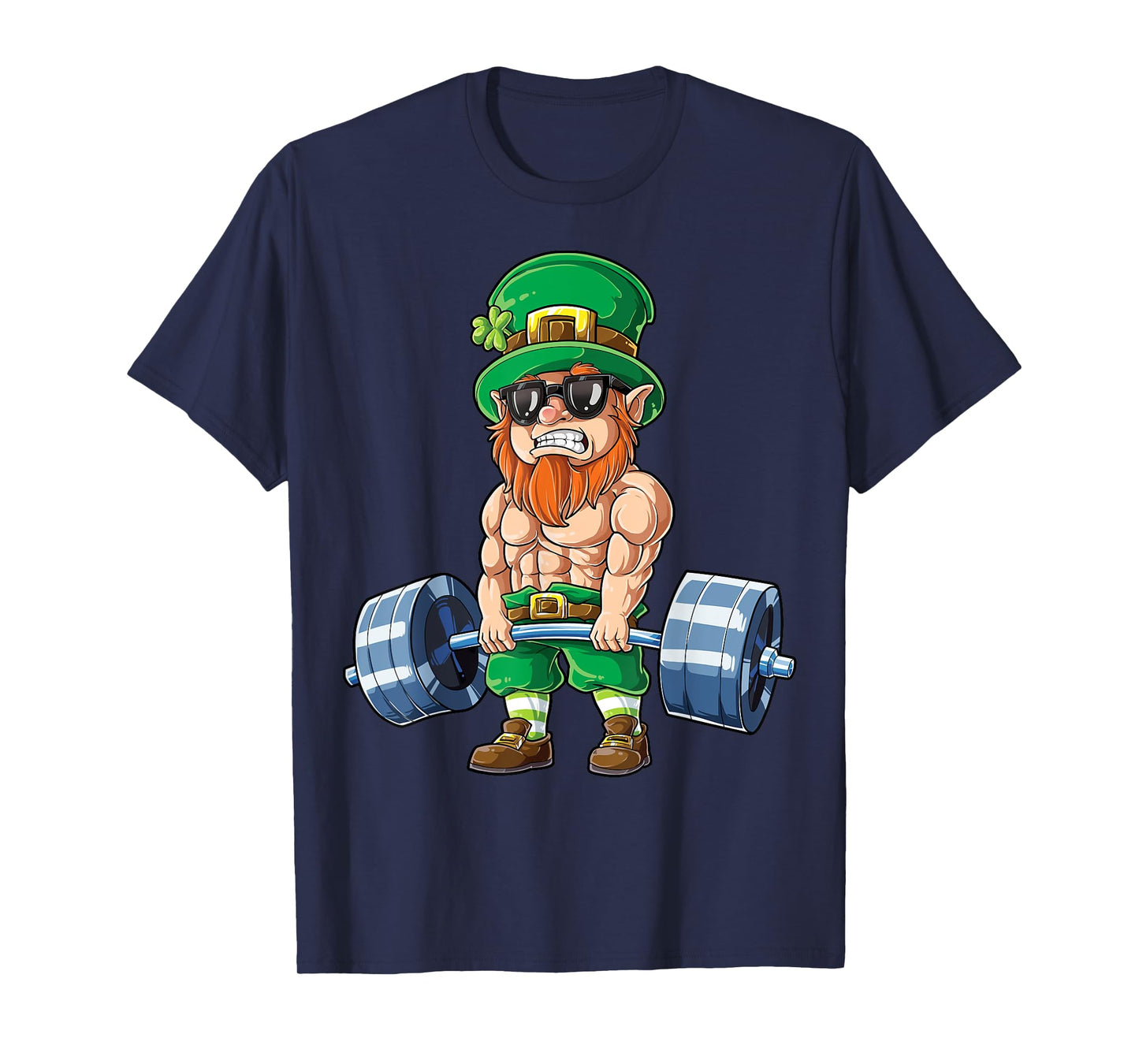 Leprechaun St Patrick's Day Weightlifting Deadlift Fitness T-Shirt