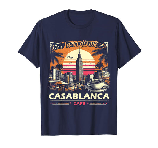 Vintage Casablanca Skyline Cafe T-Shirt