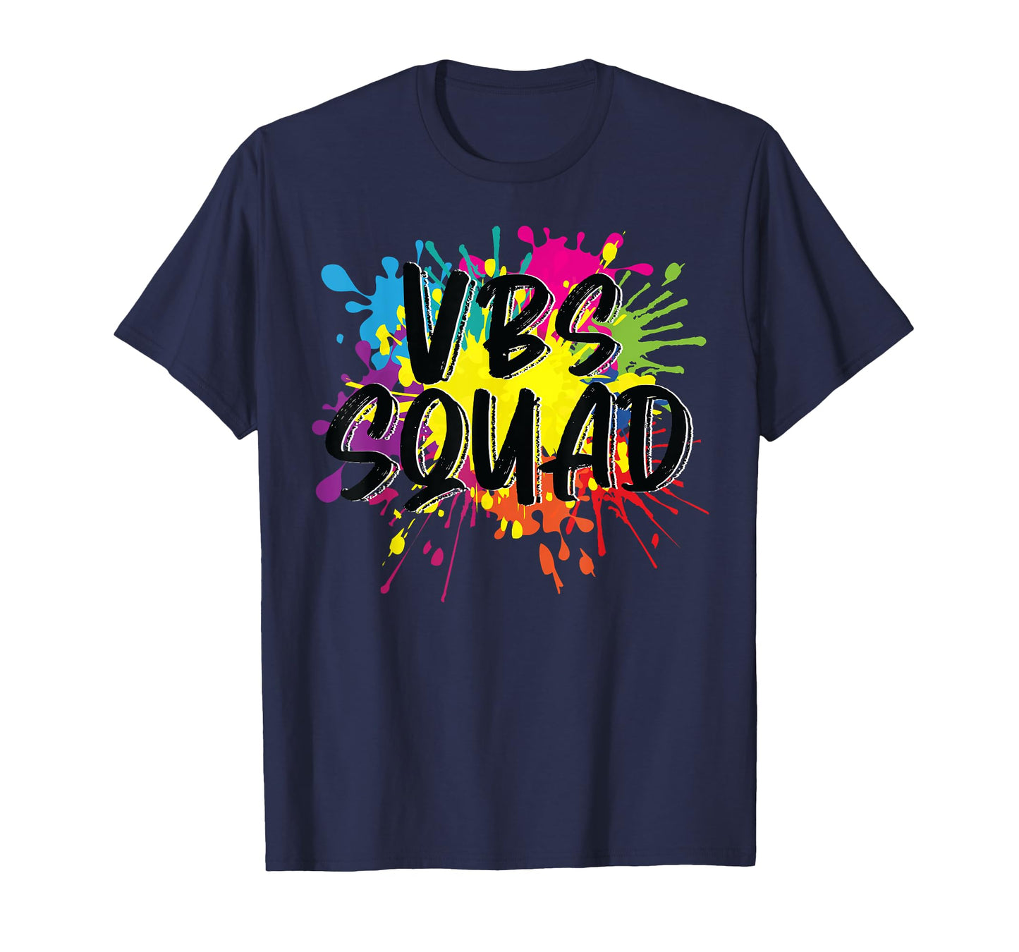 VBS Squad Vacation Bible School I Love Paint Splatter Team T-Shirt