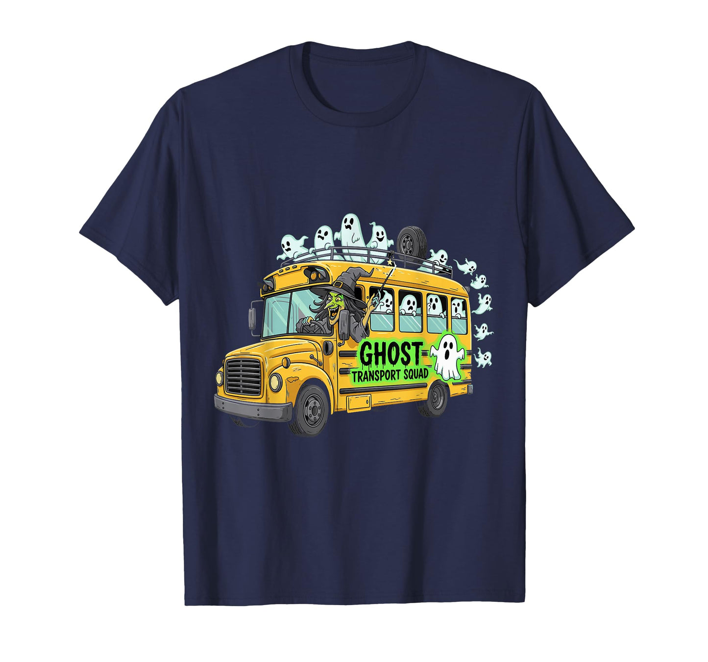 Ghost Transport Squad Bus Schools T-Shirt