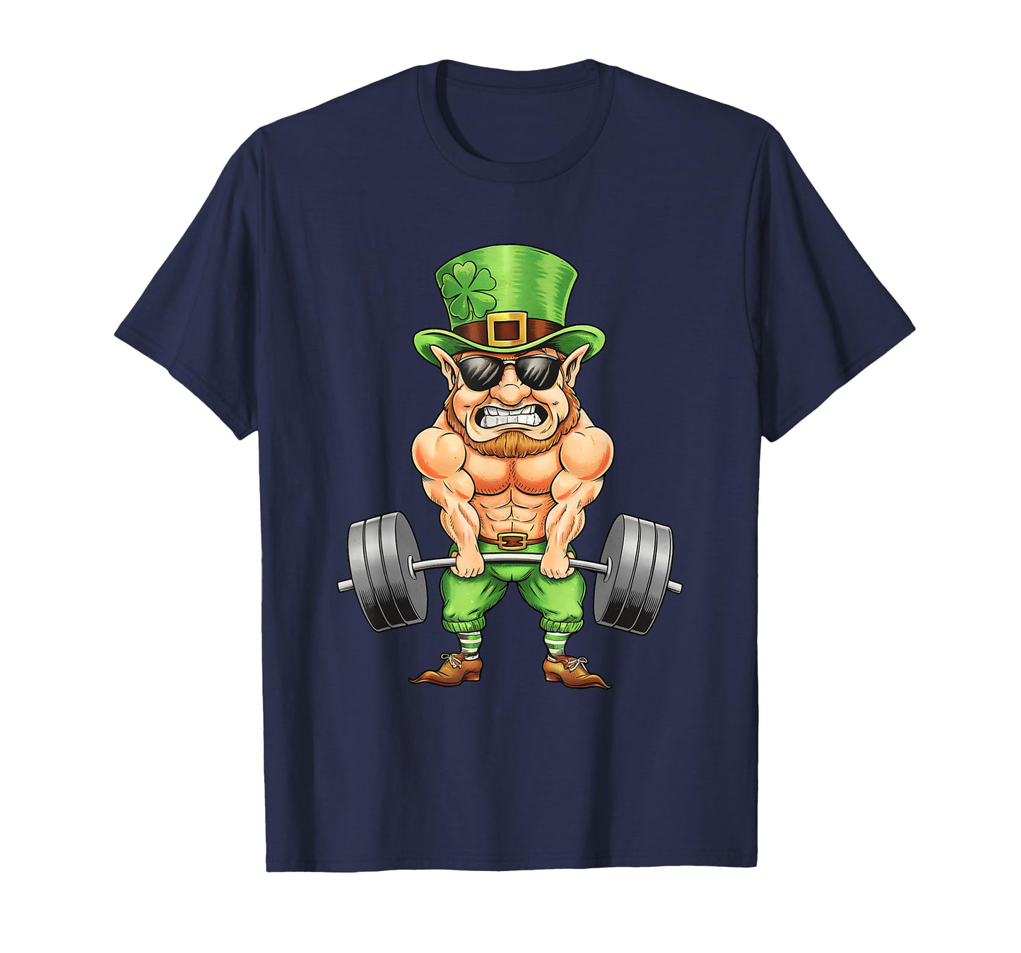 Workout Weightlifting St Patricks Day Saint Paddys Gym Mens T-Shirt