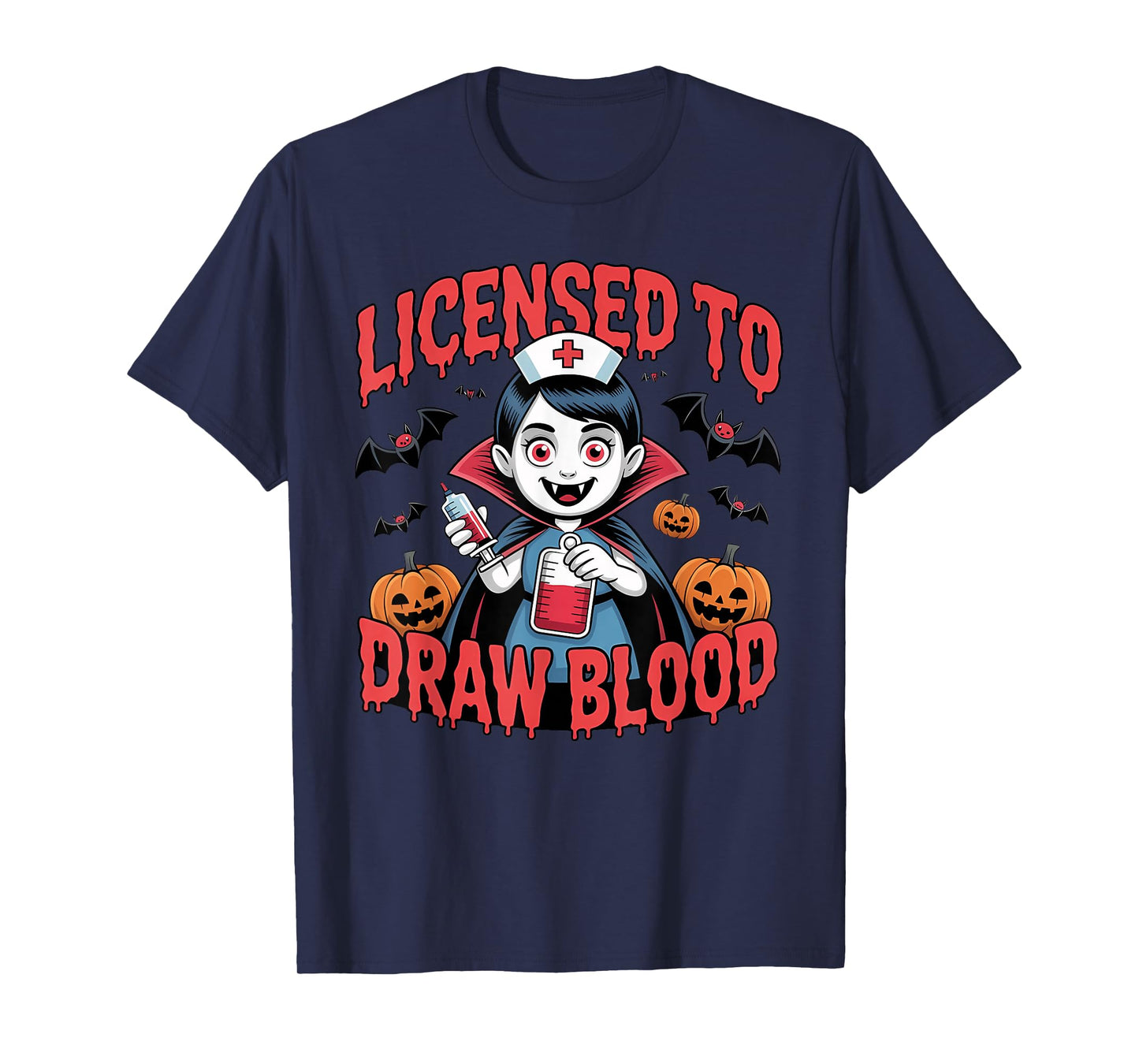 Licensed to Draw Blood Halloween Design T-Shirt