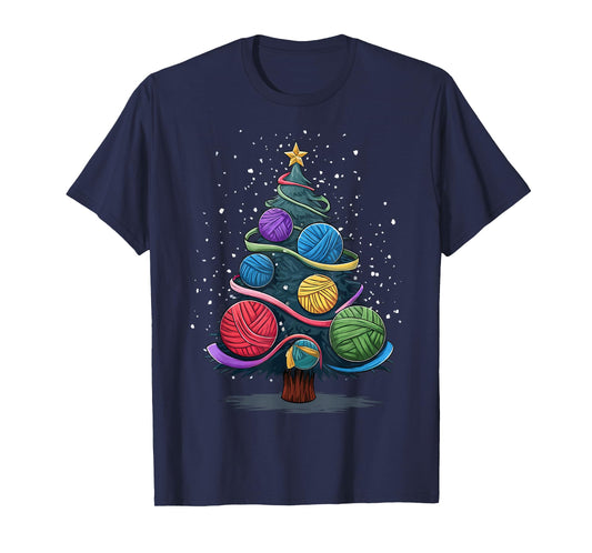 Yarn Christmas Tree T-Shirt