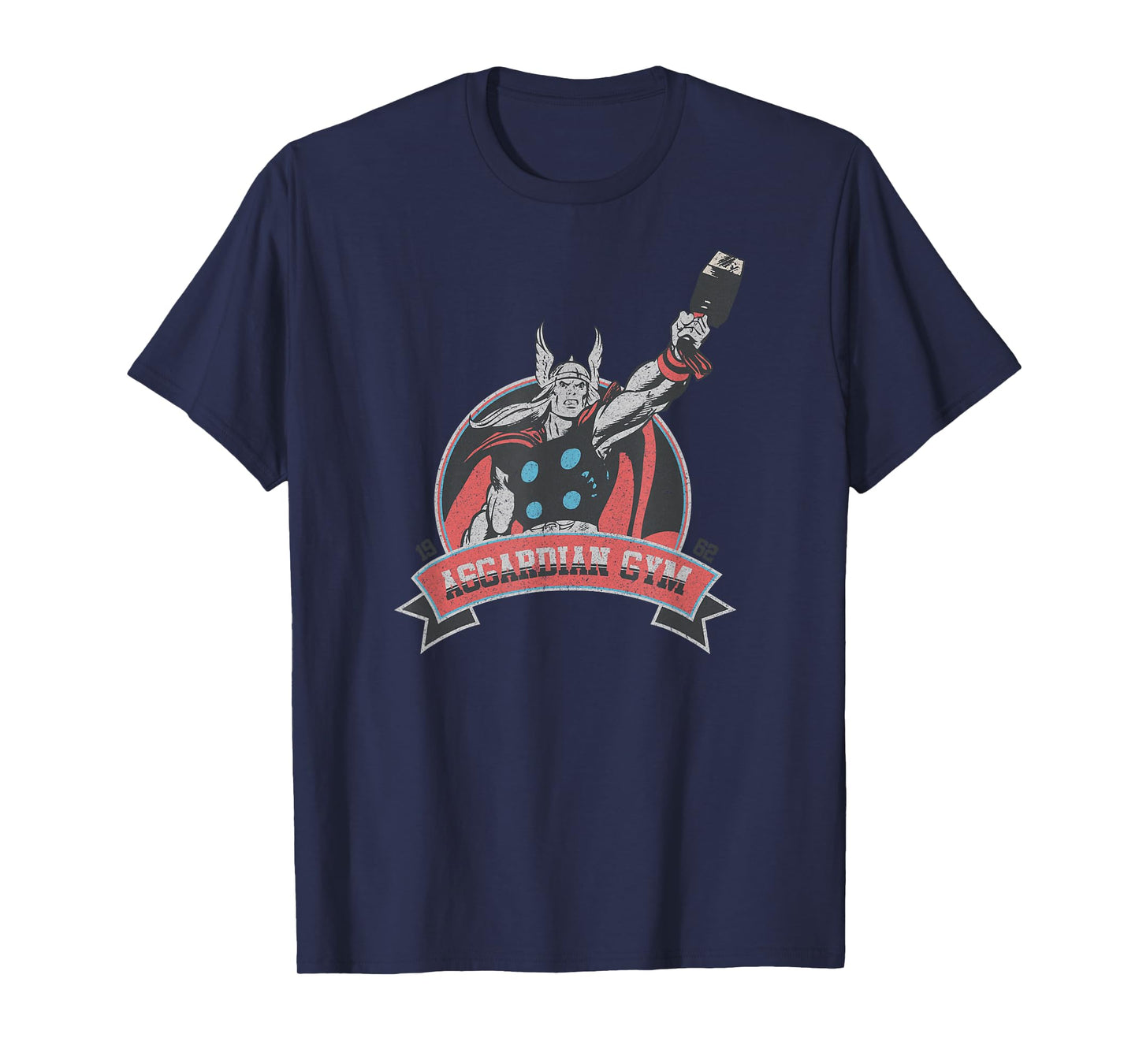 Marvel Thor Retro Comic Asgardian GYM Membership Badge T-Shirt