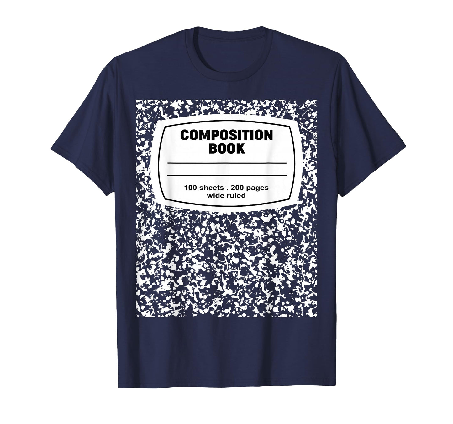 Composition Notebook Halloween Costume Teacher Student T-Shirt