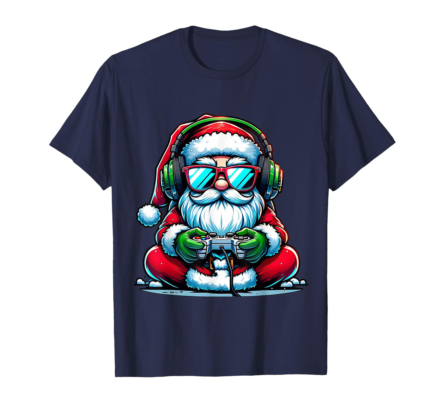 Christmas Gamer Boys Video Game Santa Xmas T-Shirt