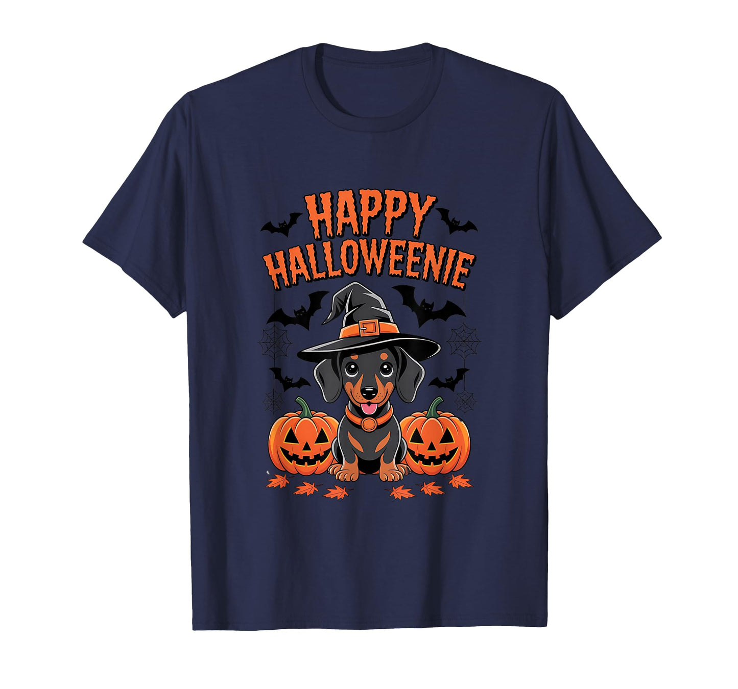 Happy Halloweenie Dachshund Witch T-Shirt