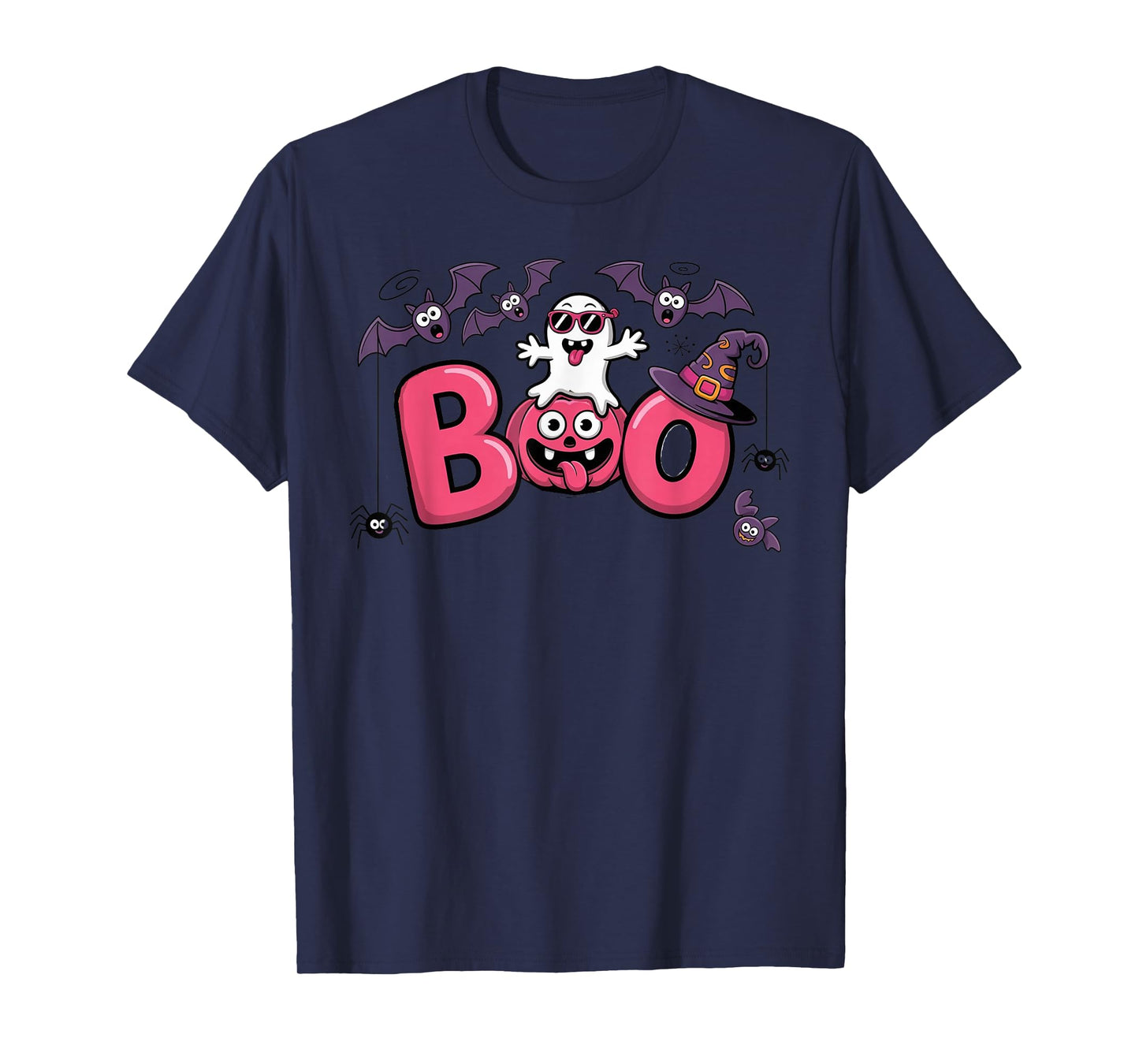 Boo Halloween Witch Breast Cancer Warriors T-Shirt