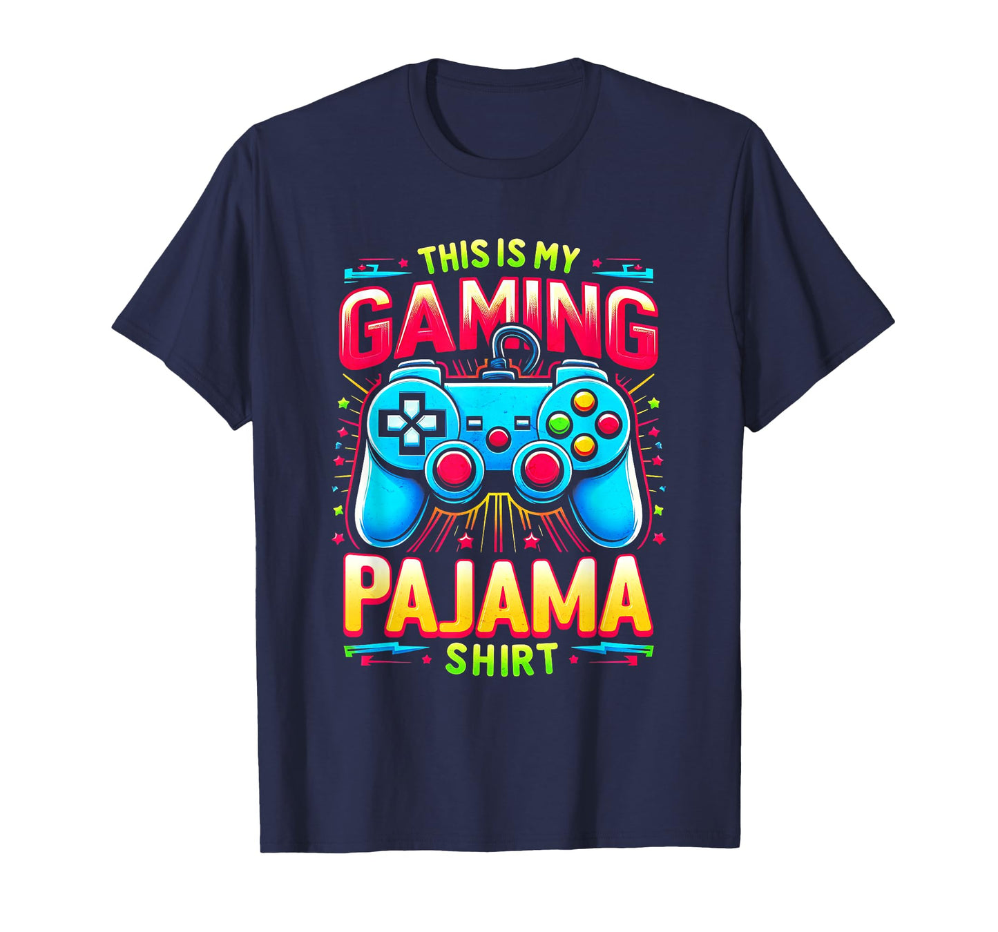 This Is My Gaming Pajama Shirt Gamepad Video Game Gamer T-Shirt