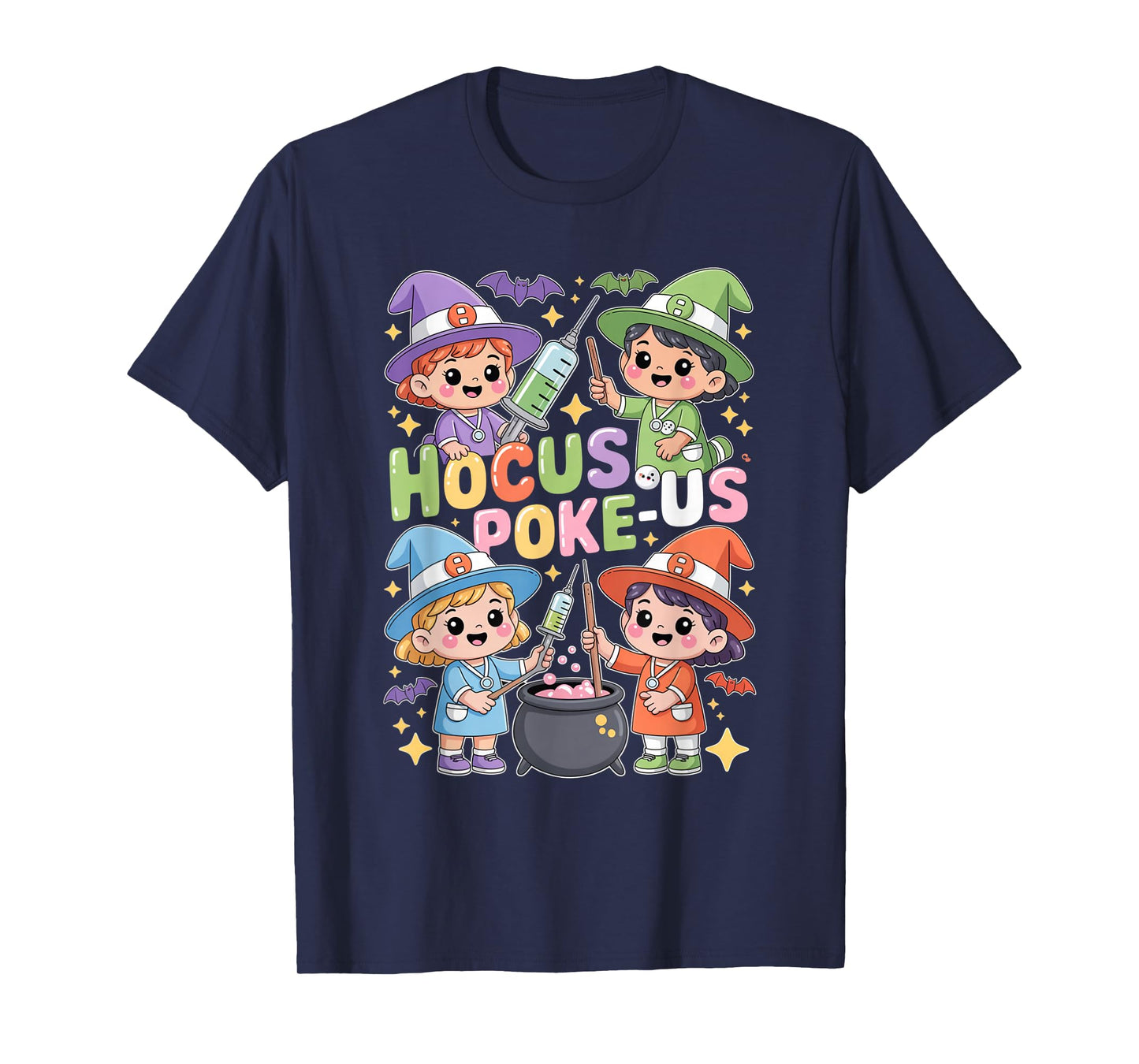 Hocus Poke-Us Nurse Witch Halloween Costume Humor T-Shirt