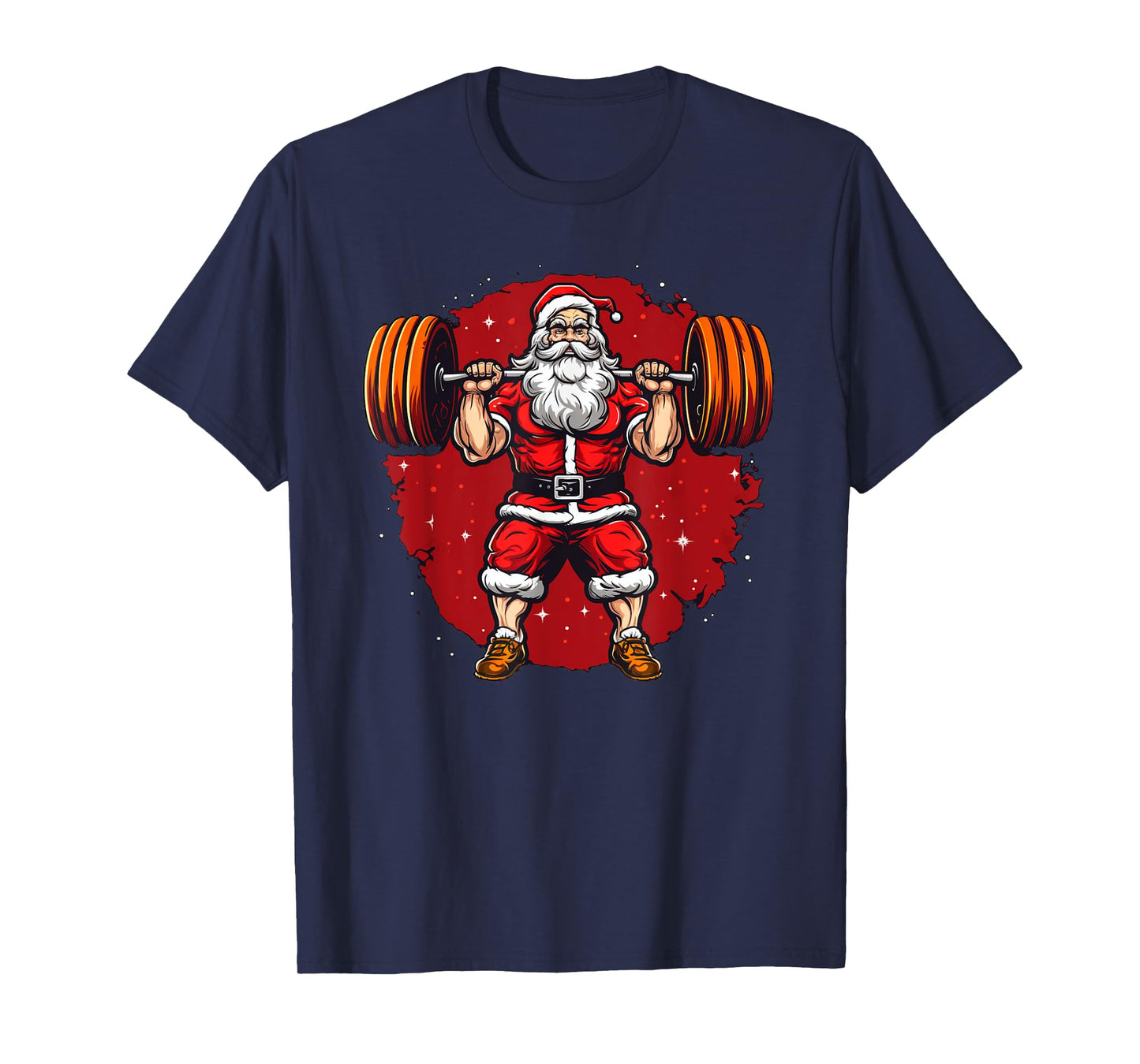 Santa Claus loves lifting Weights T-Shirt