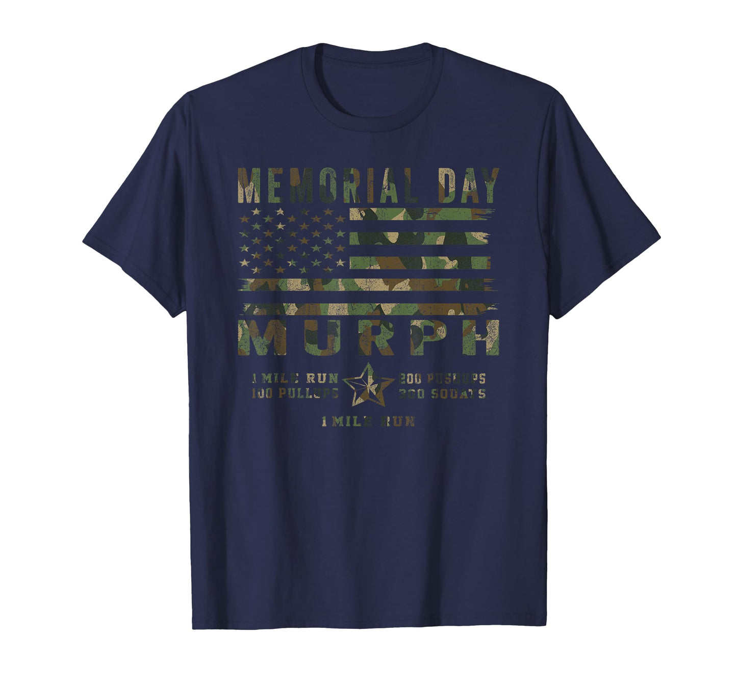 Murph Challenge Memorial Day Workout Gym US Patriotic Men T-Shirt