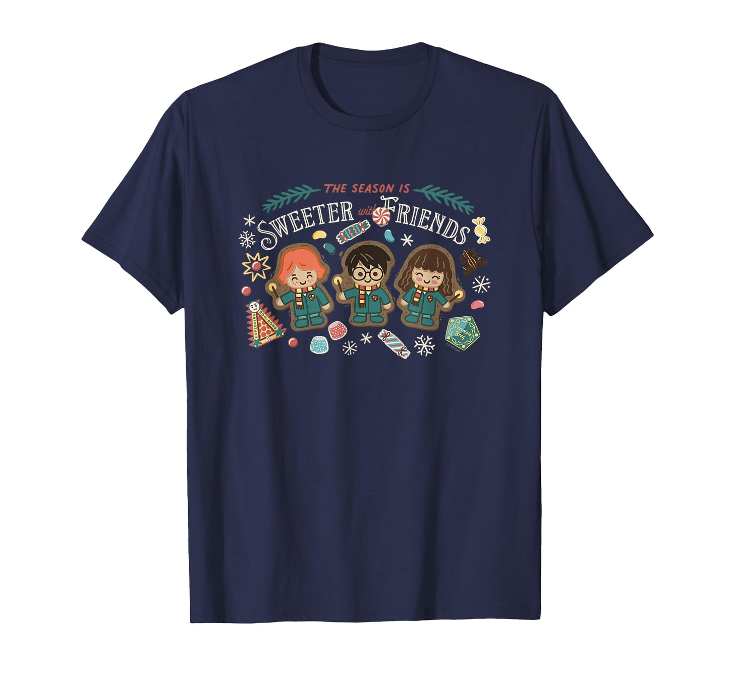 Harry Potter Christmas The Season is Sweeter with Friends T-Shirt