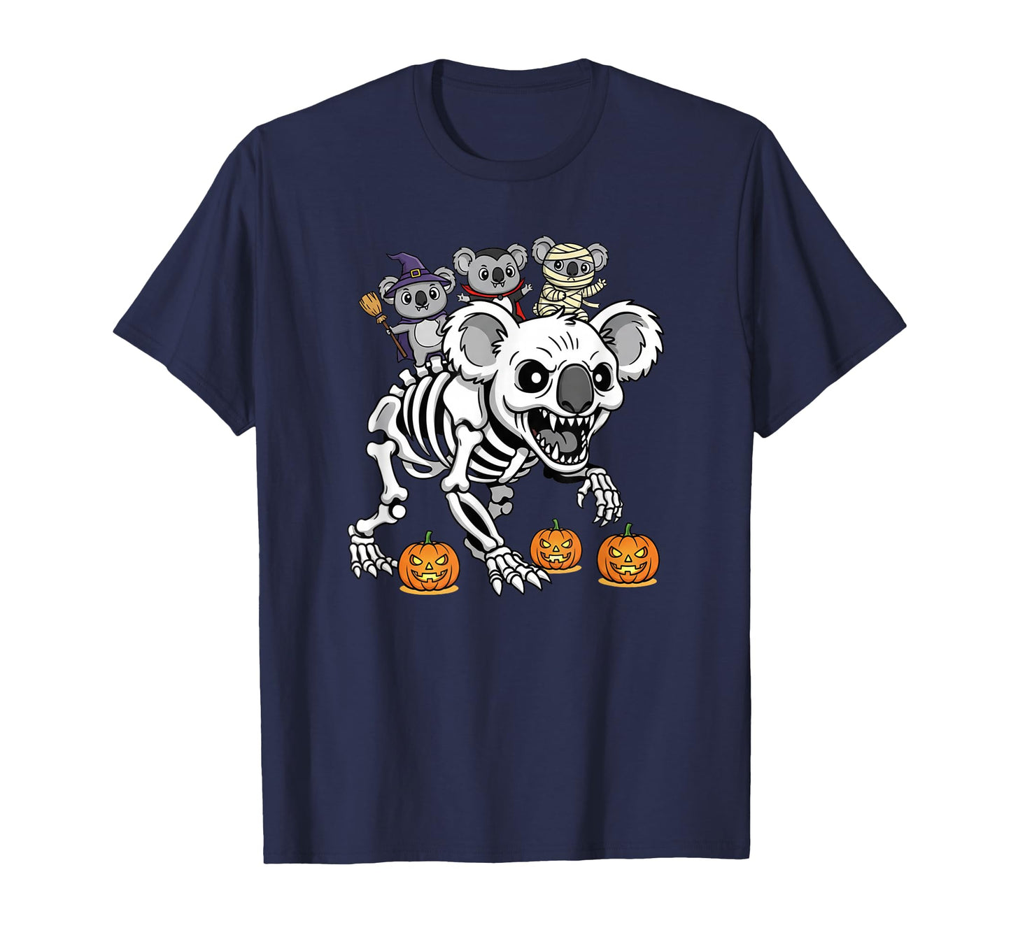 Funny Koala Skeleton Mummy Witch Halloween Kids Mens Womens T-Shirt