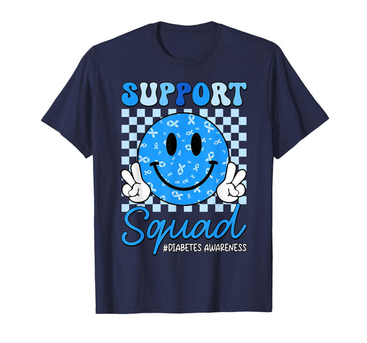 In November We Wear Blue Diabetes Awareness Support Squad T-Shirt
