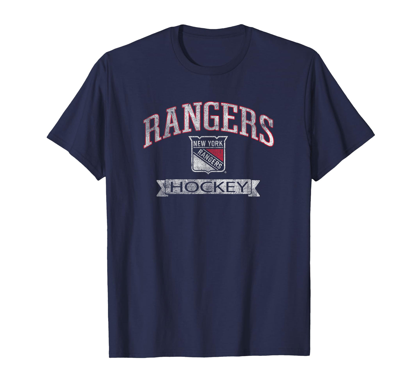New York Rangers Vintage Hockey Royal Officially Licensed T-Shirt