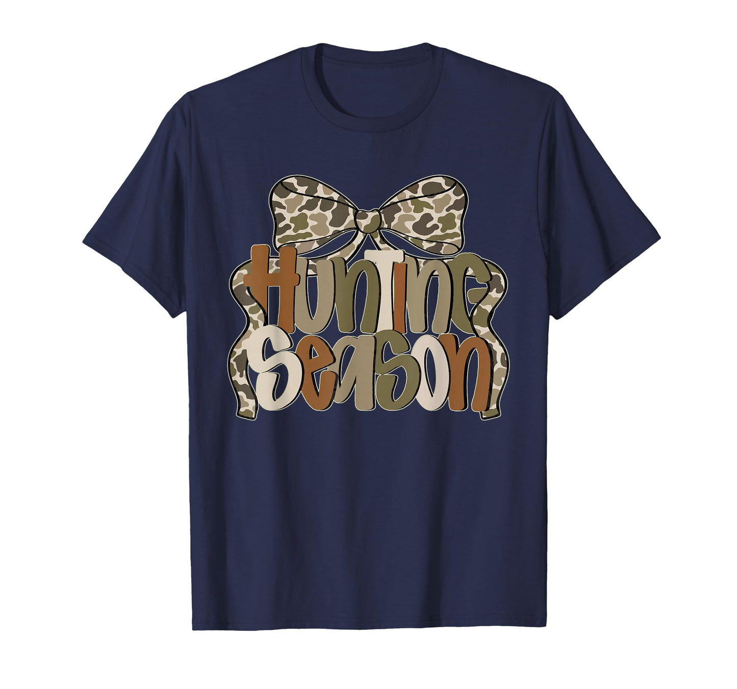 Camo Coquette Bow Hunting Season Camo Hunt Women Mom Mama T-Shirt