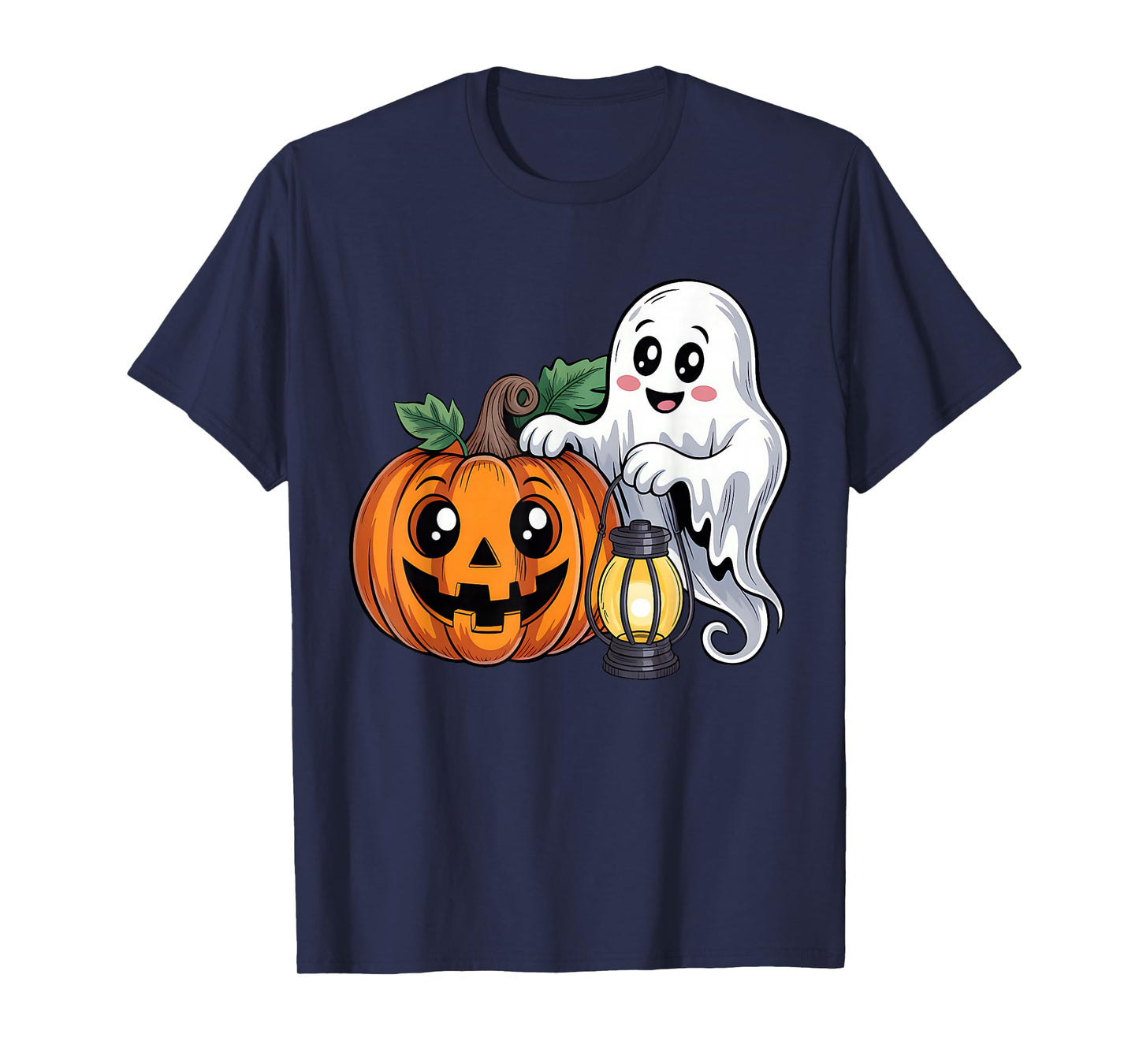 Happy Halloween Orange Pumpkin Spooky Horror Party Costume T-Shirt