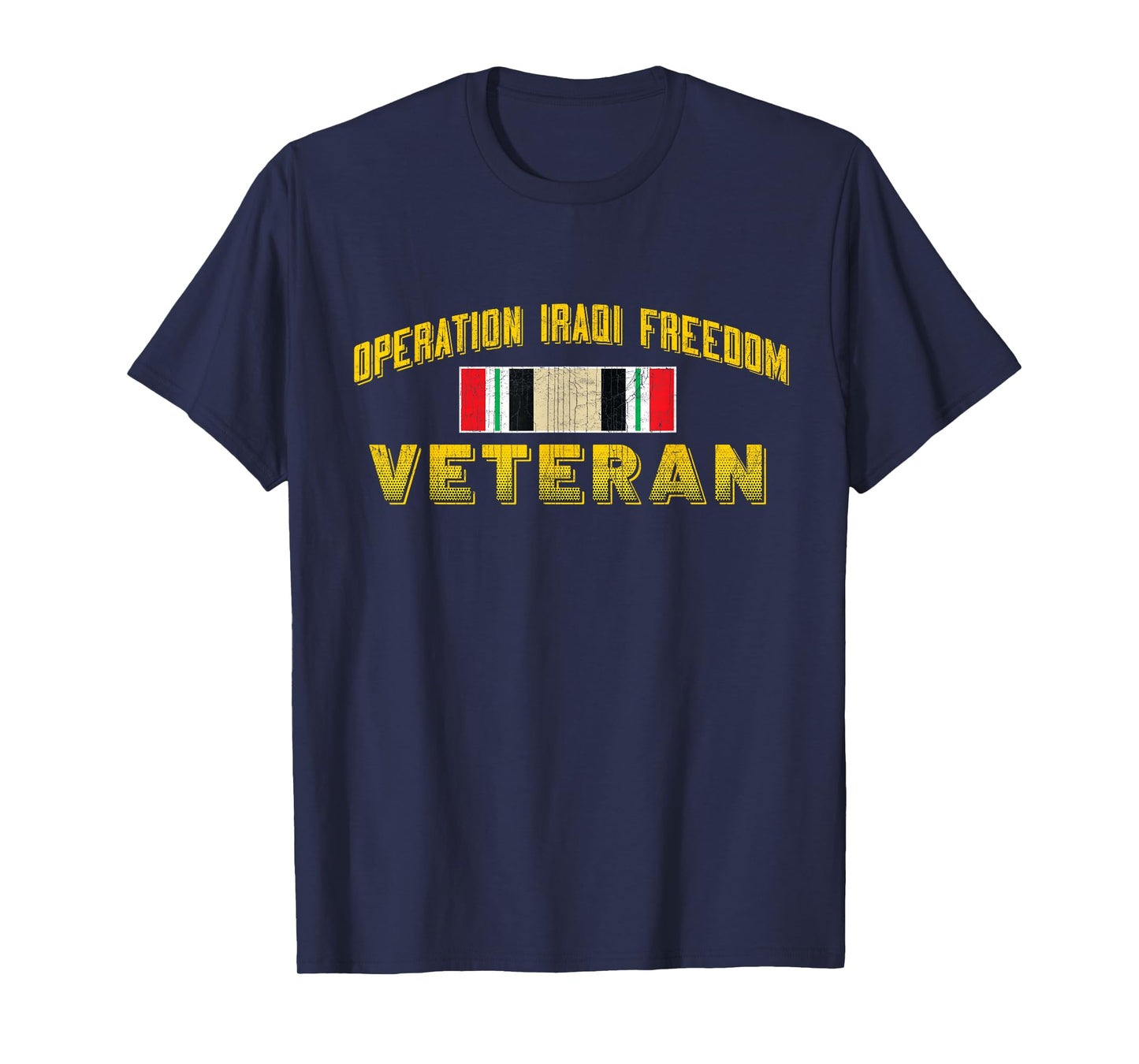 Iraq Operation Iraqi Freedom Veteran Day Gifts T-Shirt - Black - Men's Adults - Small - Short Sleeve - T-Shirt - Letter Print - Embroidery - Modern - Casual - Military - Veterans Day, Memorial Day