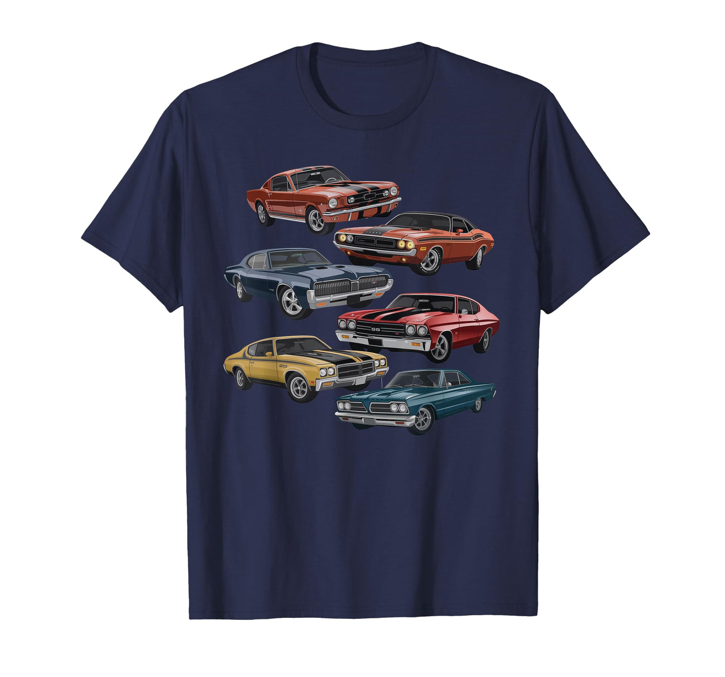 Vintage Muscle Car Artwork for Car Show Enthusiasts T-Shirt