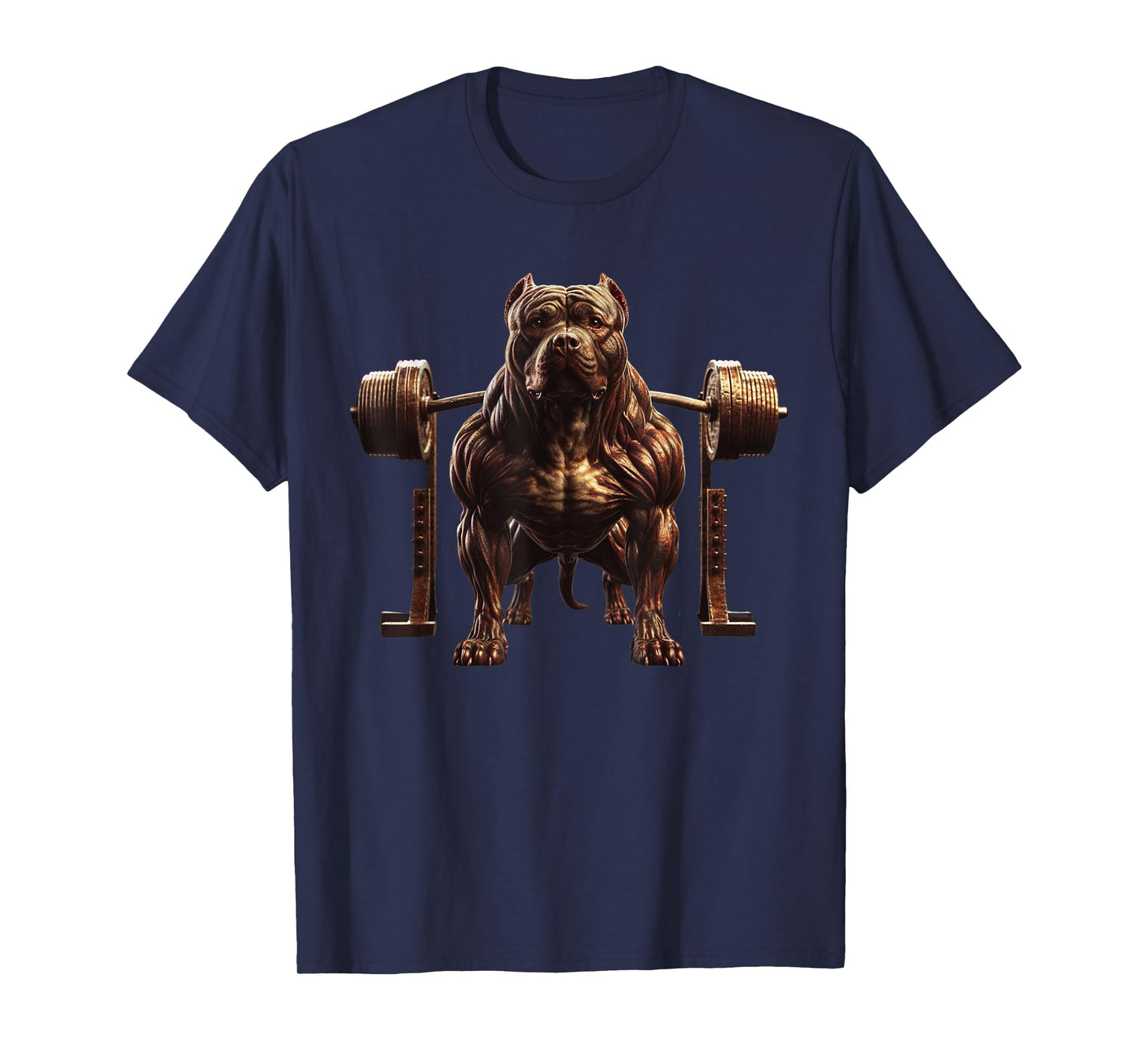 Pitbull Barbell Powerlifting Gym Beast Strength Training T-Shirt