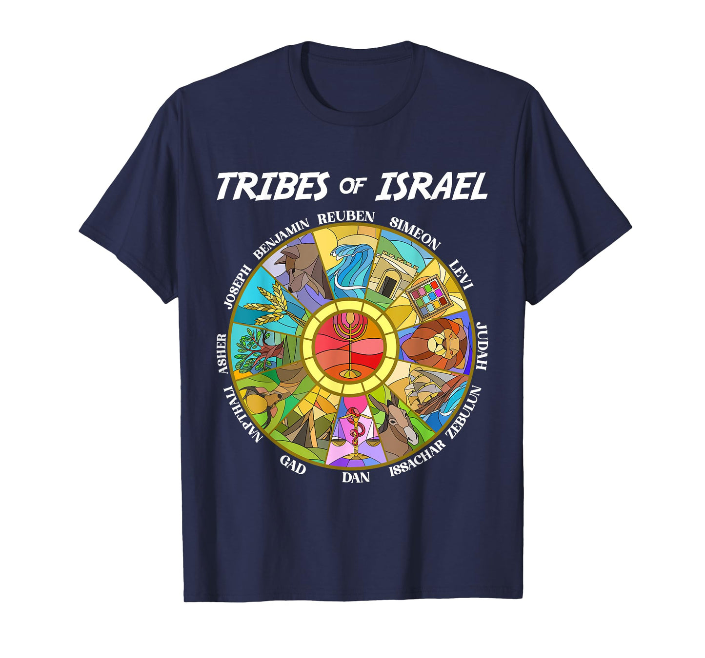 Tribes Of Israel Nation Hebrew Twelve Sons Jewish Judah T-Shirt