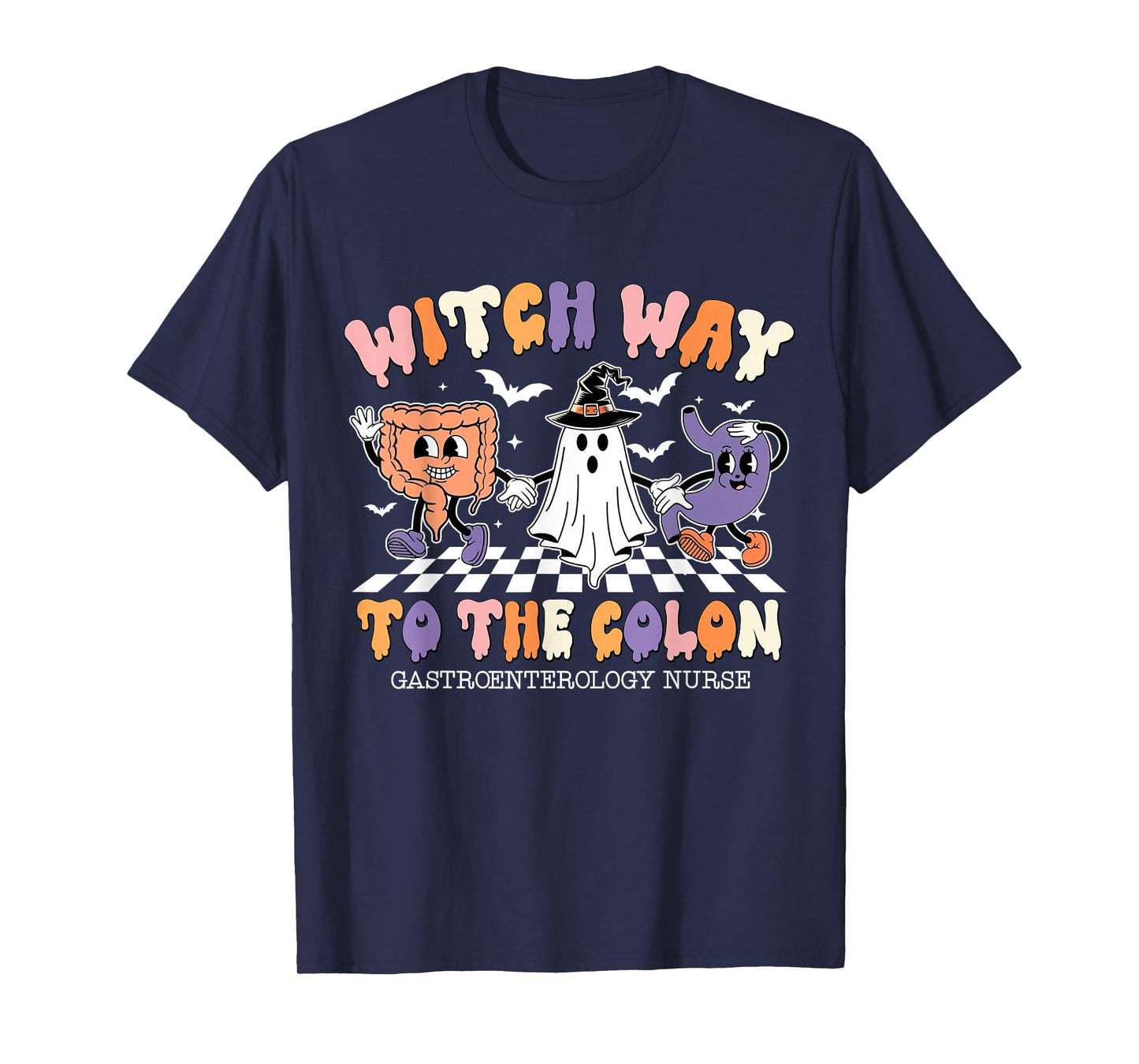 Witch Way to The Colon Gastroenterology Nurse Halloween T-Shirt