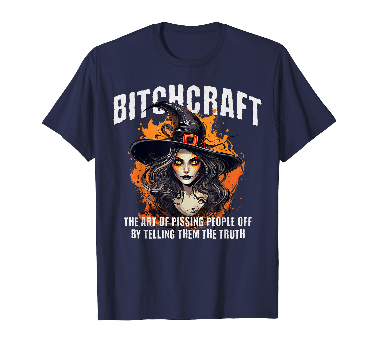 Bitchcraft Witch - Funny Halloween Lover Humor Slogan T-Shirt