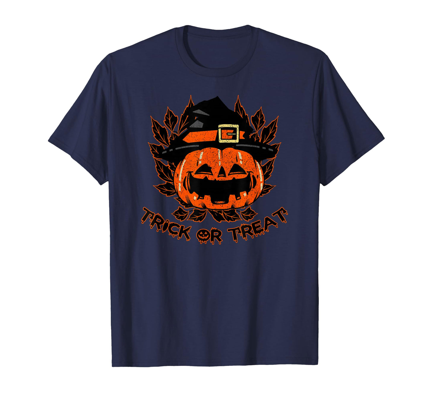 Halloween Pumpkin Hat I Jack O Lantern Trick Or Treat T-Shirt