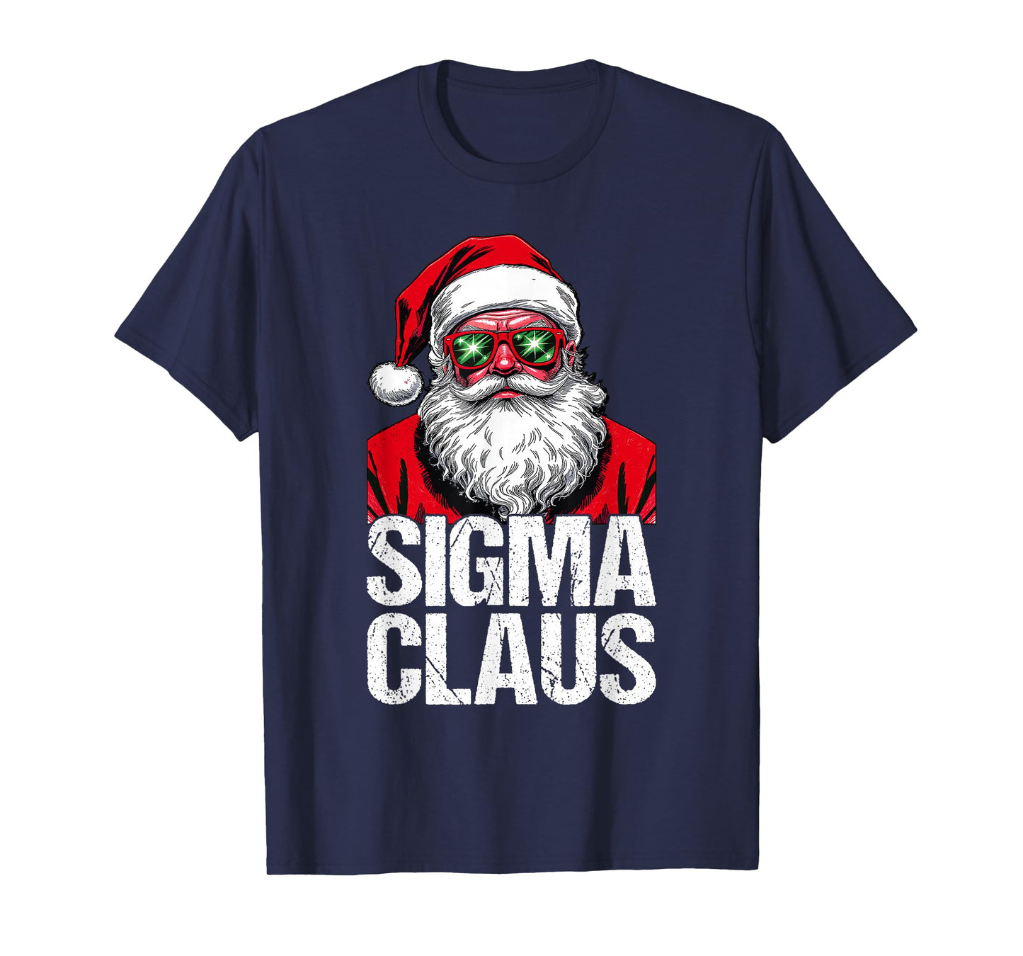 Sigma Claus Santa Funny Christmas Rizz Male for Boys T-Shirt