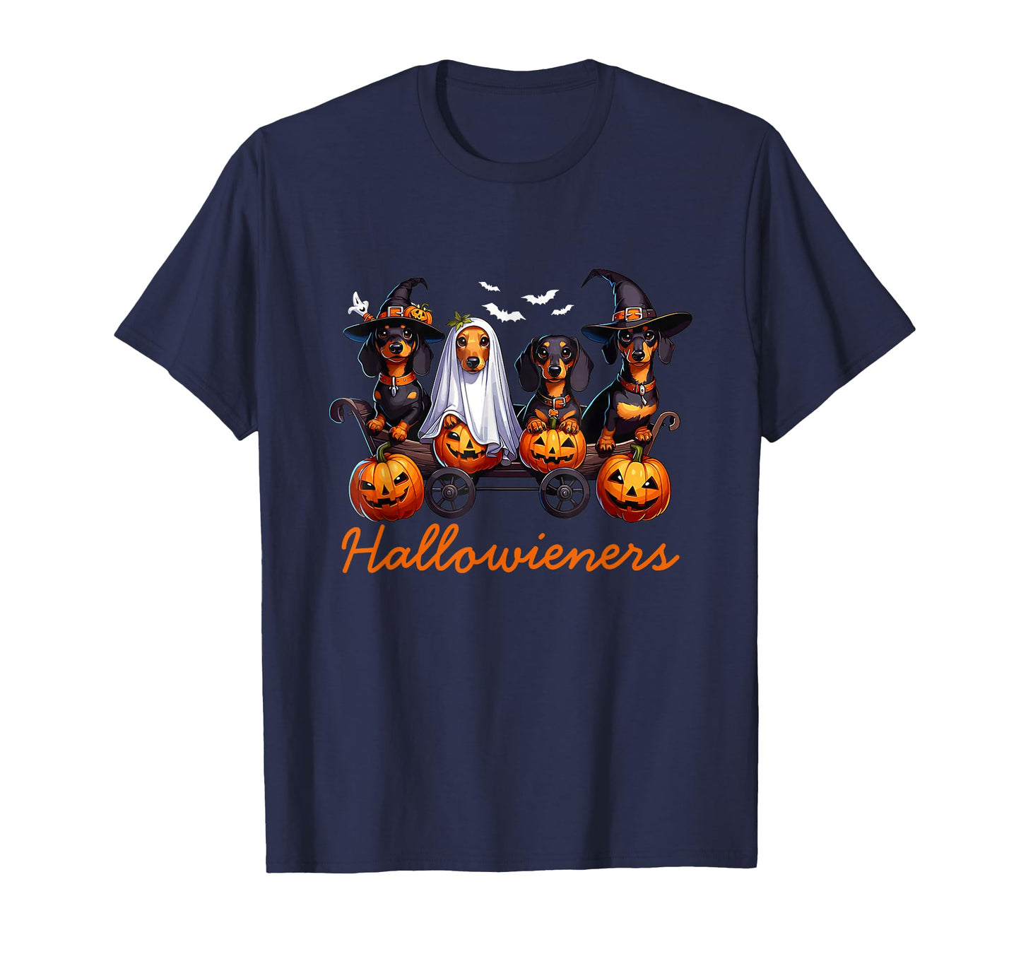 Hallowiener Dachshund Pumpkin Costume Art T-Shirt