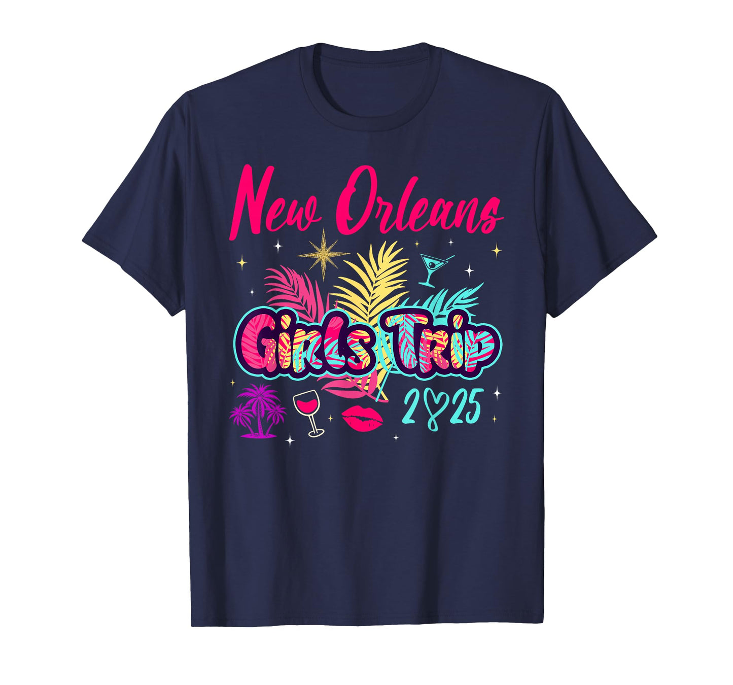 New Orleans Girls Trip 2025 Bachelor Besties Birthday Party T-Shirt