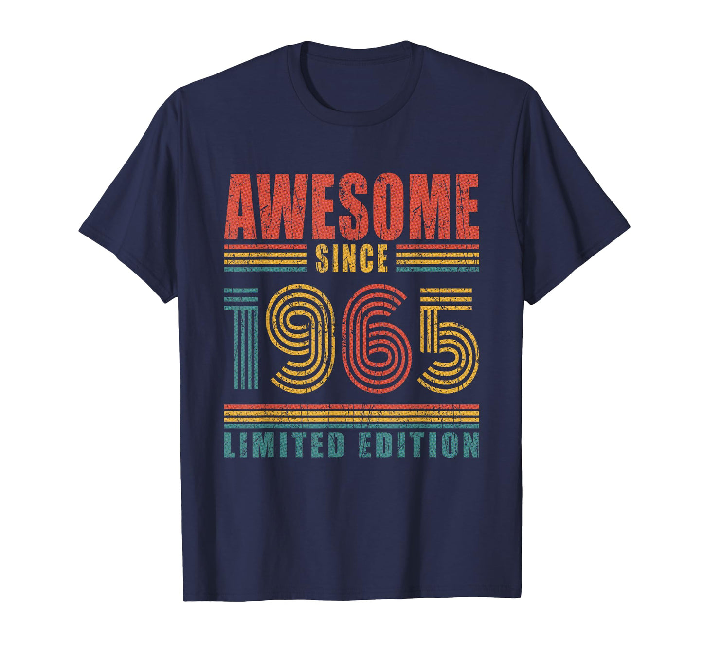 60th Birthday Awesome Since 1965 Vintage 60 Birthday T-Shirt