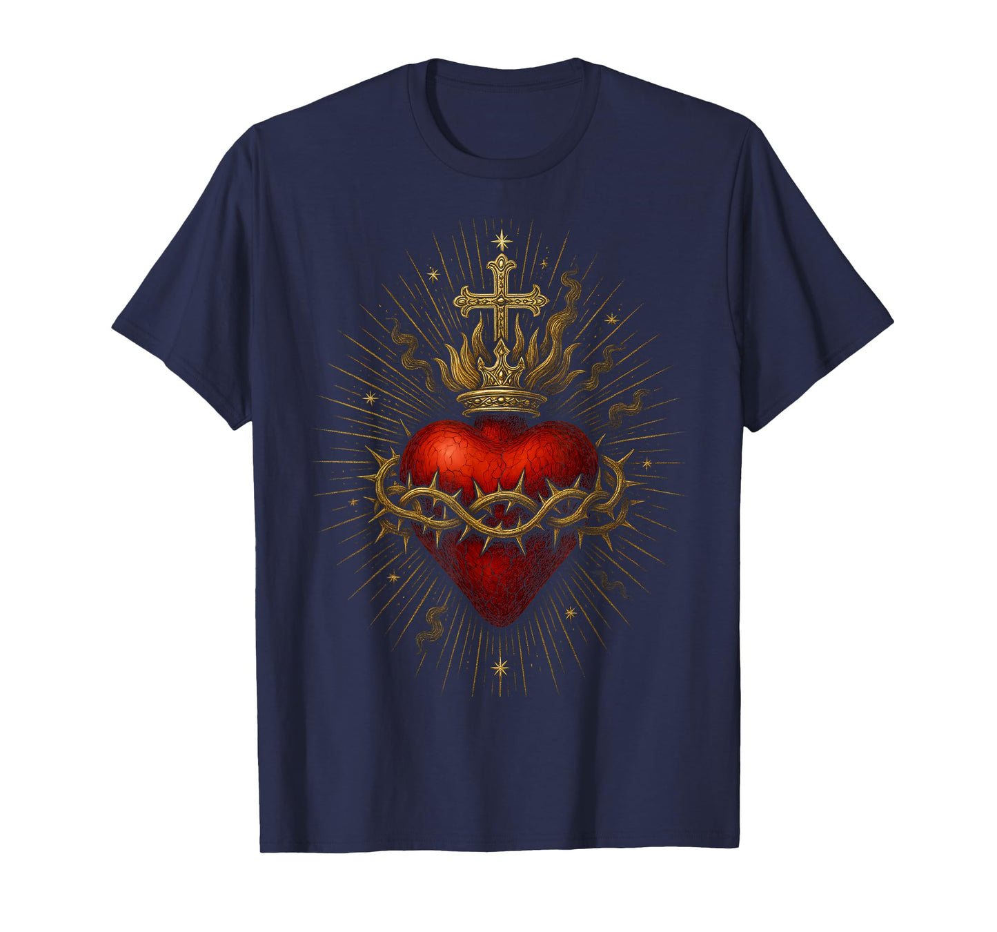 Sacred Heart of Jesus Catholic Christian Church Faith T-Shirt