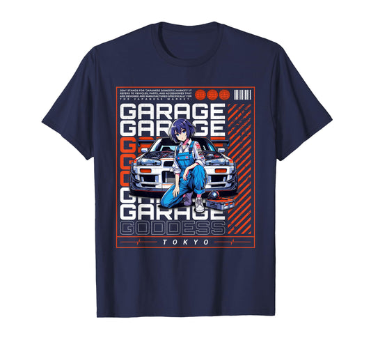 JDM Tokyo Japan Drift Race Car Tuning Retro Vintage Graphic T-Shirt