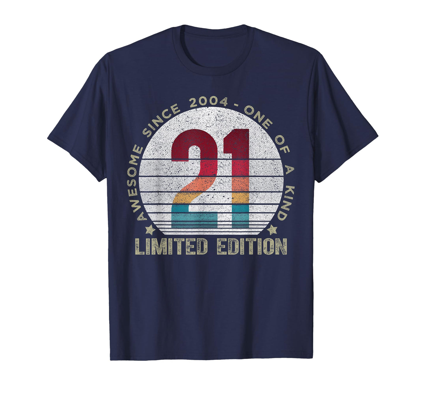 21 Year Old Gifts Vintage 2004 Limited Edition 21st Birthday T-Shirt