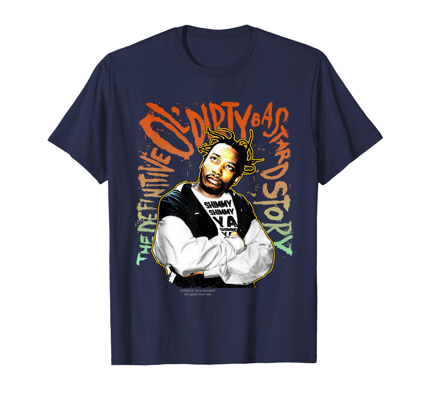 ODB Ol Dirty Ba--ard Shimmy Ya Retro 90s Hip Hop Rap Style T-Shirt