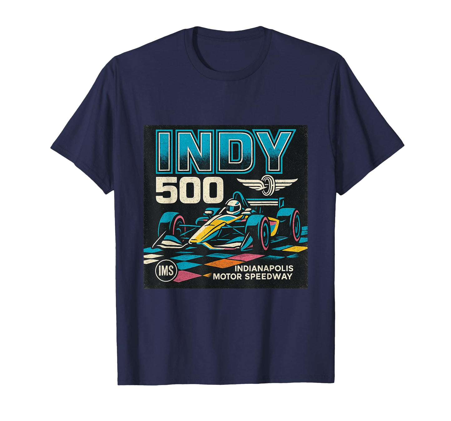 Indy 500 Vintage Race Car Art T-Shirt