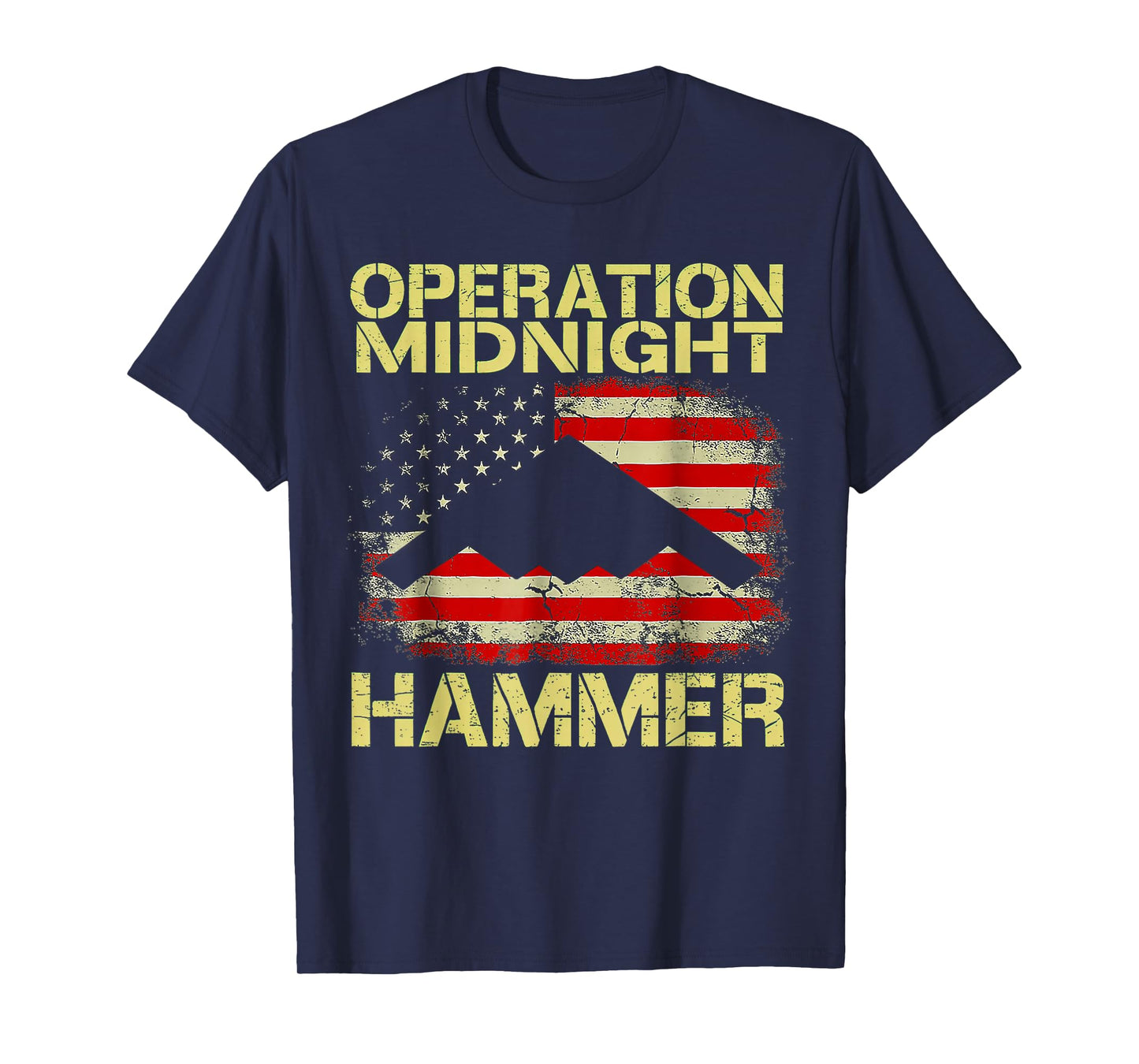 Retro Operation Midnight Hammer with American Flag T-Shirt