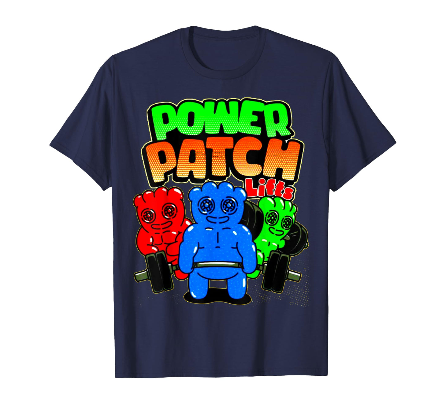 Funny Power Patch Lifts Weightlifting Bodybuilding Workout T-Shirt