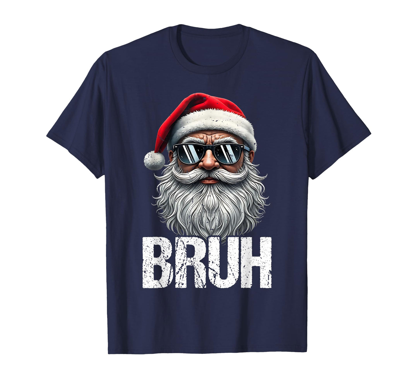 Bruh Meme Funny Saying Bro Greeting Teens Boys Men Christmas T-Shirt