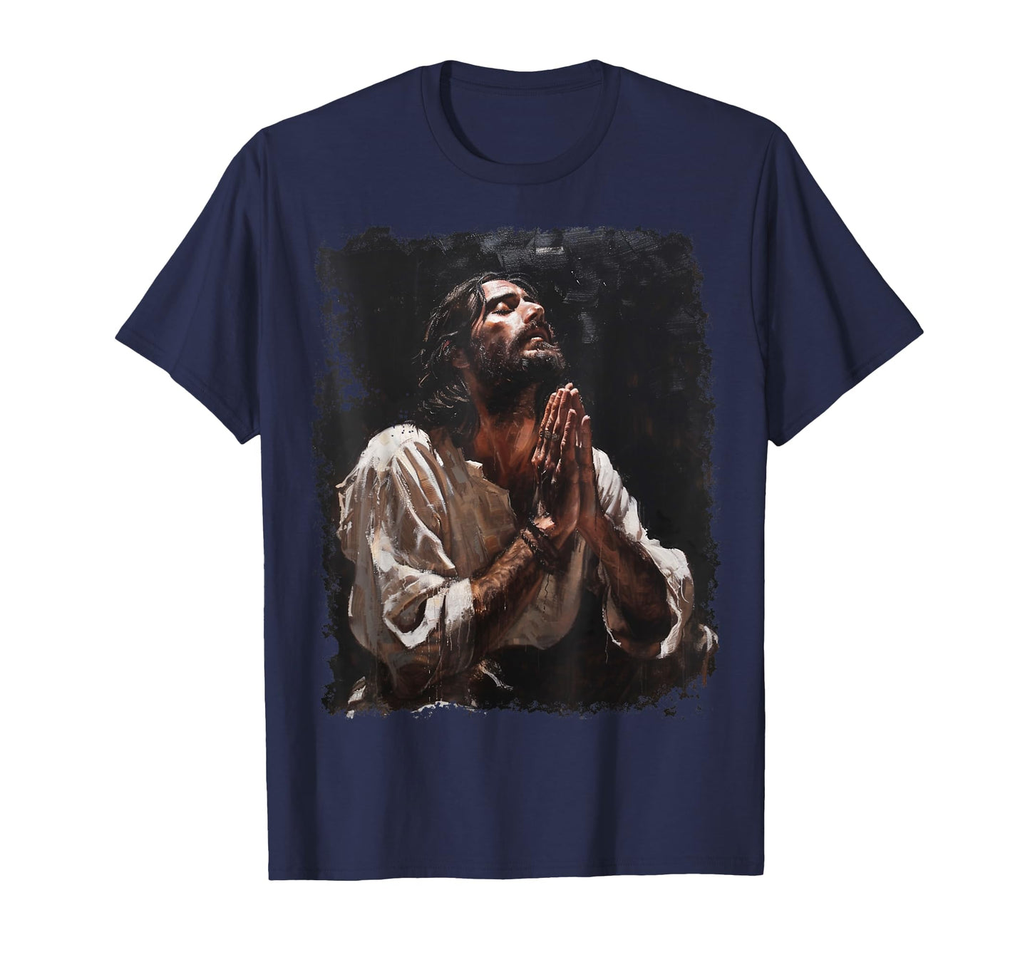 Praying Jesus Christ Christian Graphic T-Shirt
