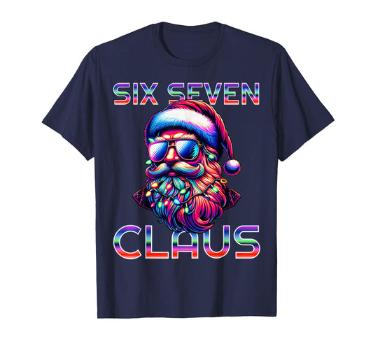 67 Christmas Funny Six Seven Meme Brainrot Santa Claus Boys T-Shirt